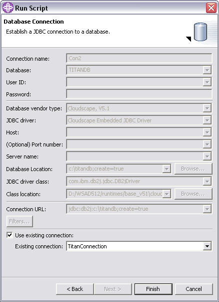 JDBC connection