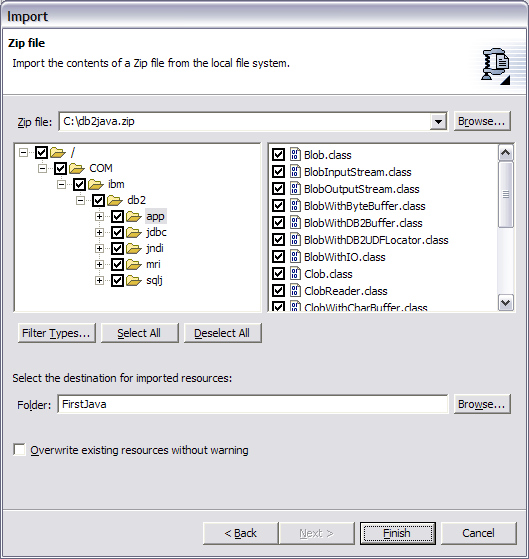 Import Zip File