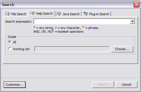Search - Help