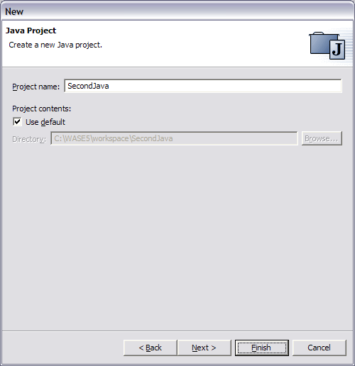 Java Project name