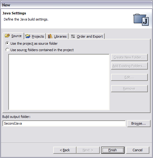 Java Project Properties