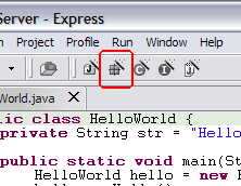 Create a Java Package button