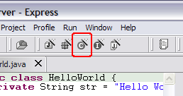 Create a Java Class button