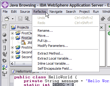 Refactor menu