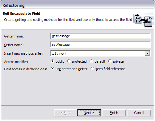 Self Encapsulate Field