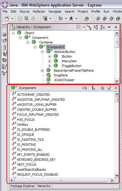 Type Hierarchy View