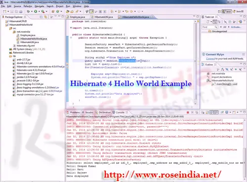 Hibernate 4 Hello World Example