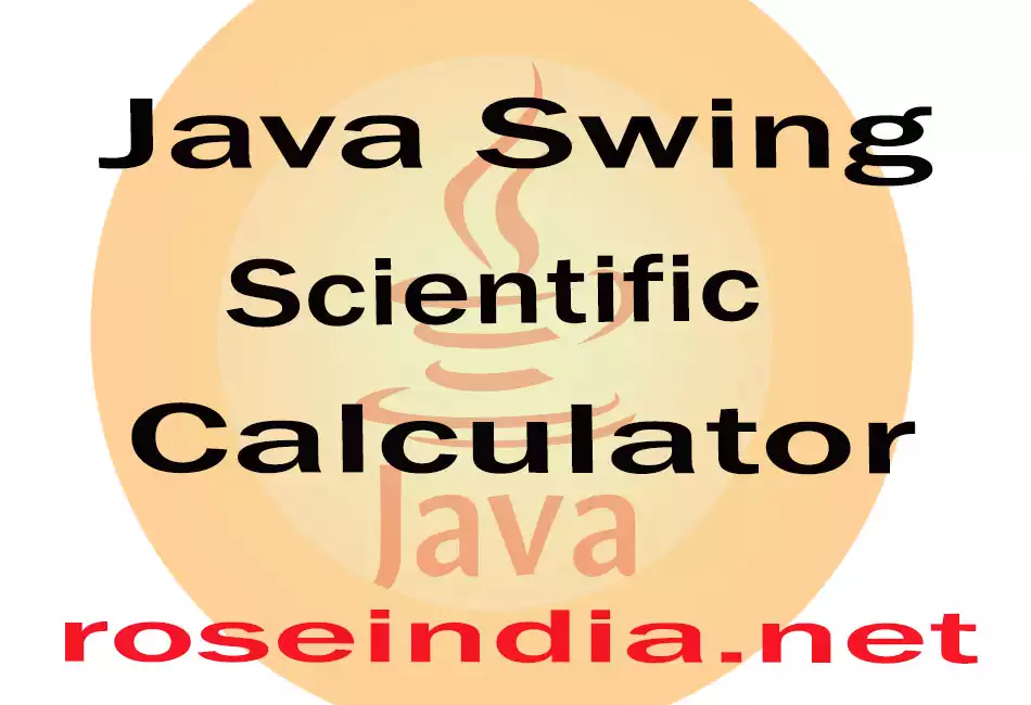 Java Swing Scientific Calculator