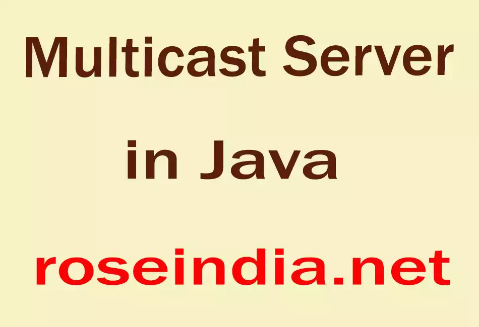 Multicast in Java