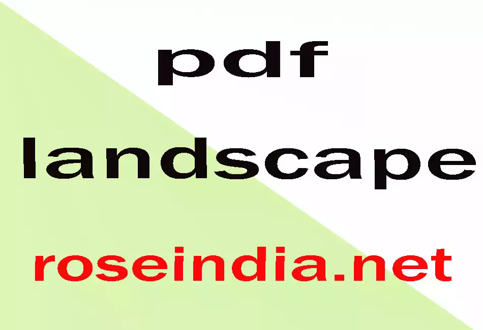  pdf landscape