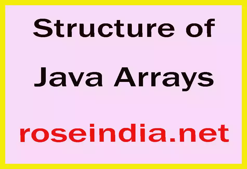Structure of Java Arrays