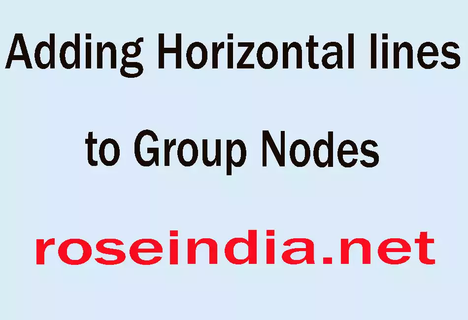 Adding Horizontal lines to Group Nodes