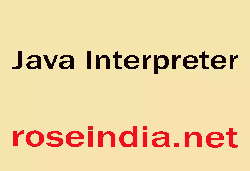  Java Interpreter