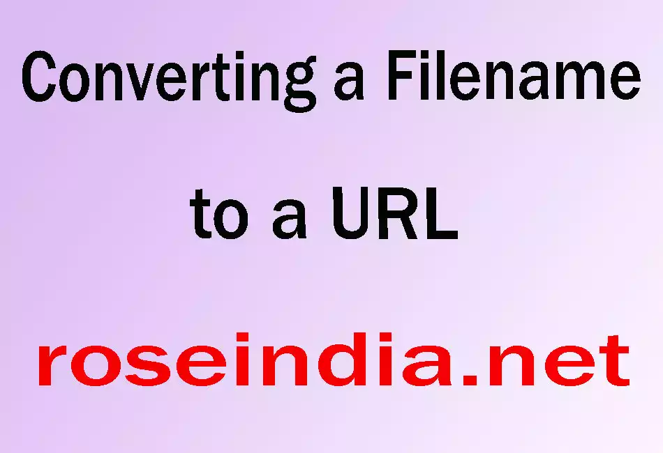 Converting a Filename to a URL
