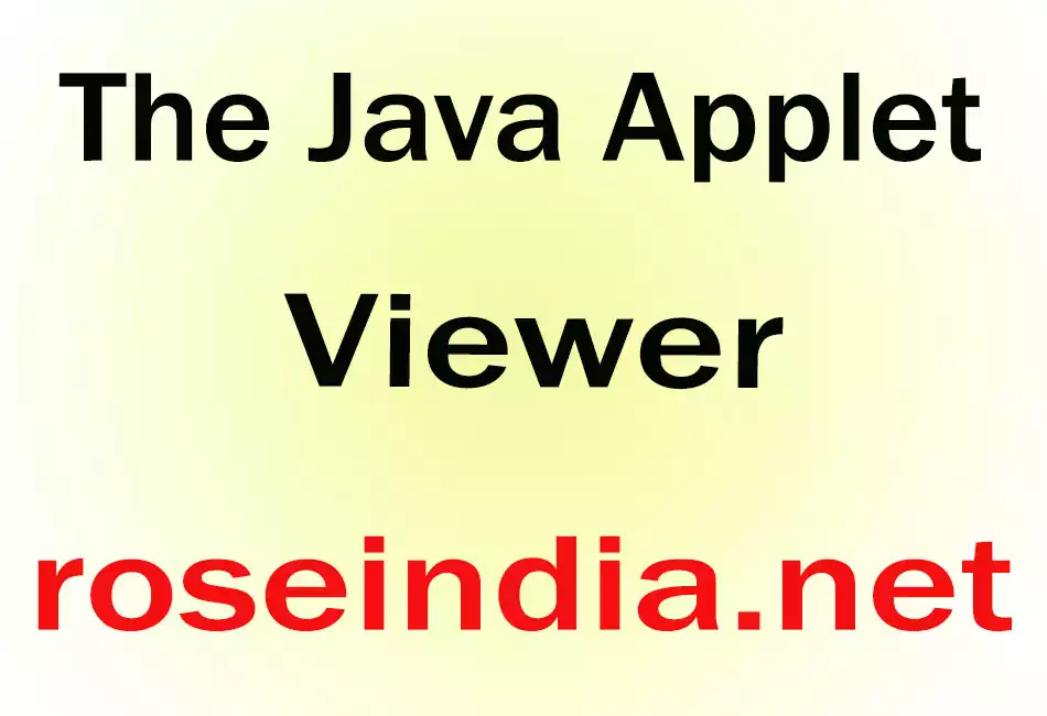 The Java Applet Viewer