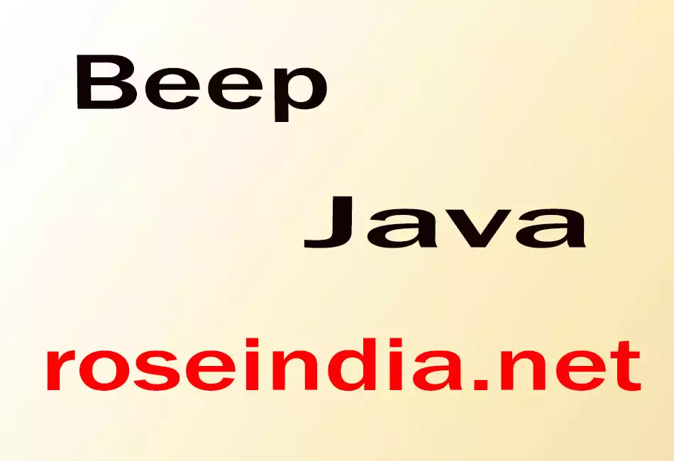 Beep Java