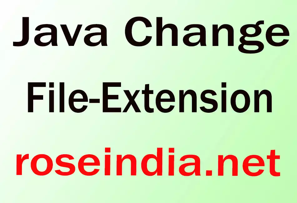 Java Change File-Extension
