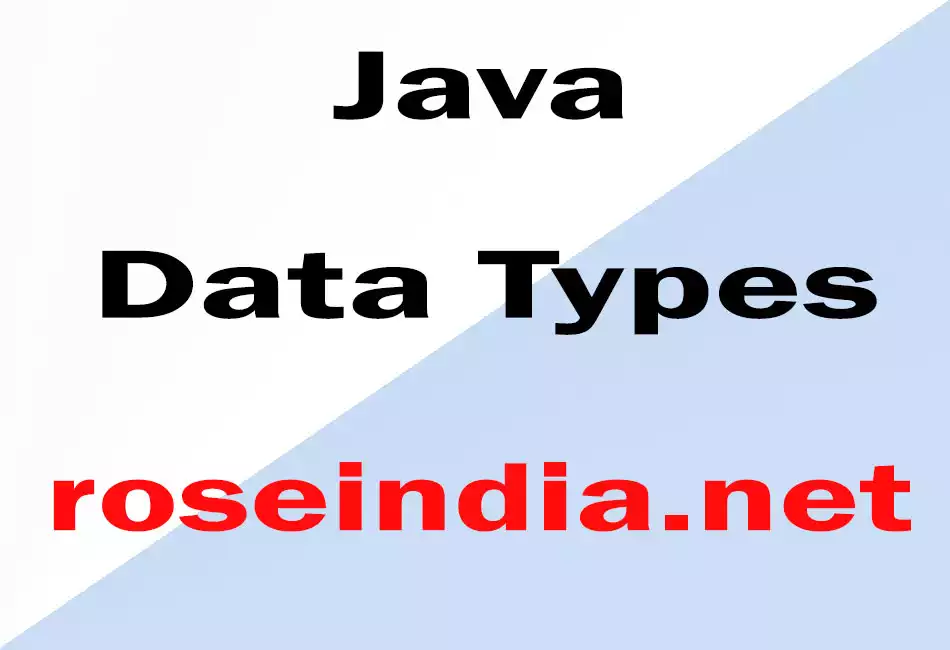 Java Data Types