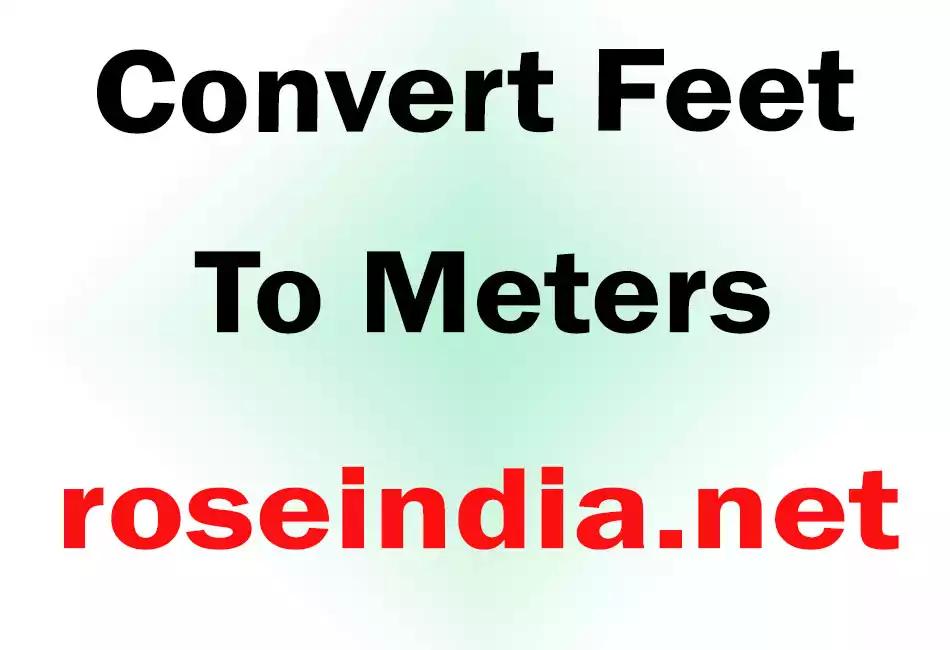 Convert Feet To Meters