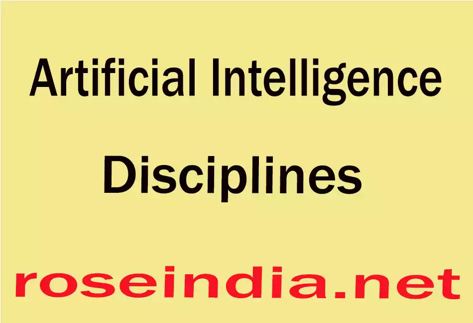 Artificial Intelligence Disciplines