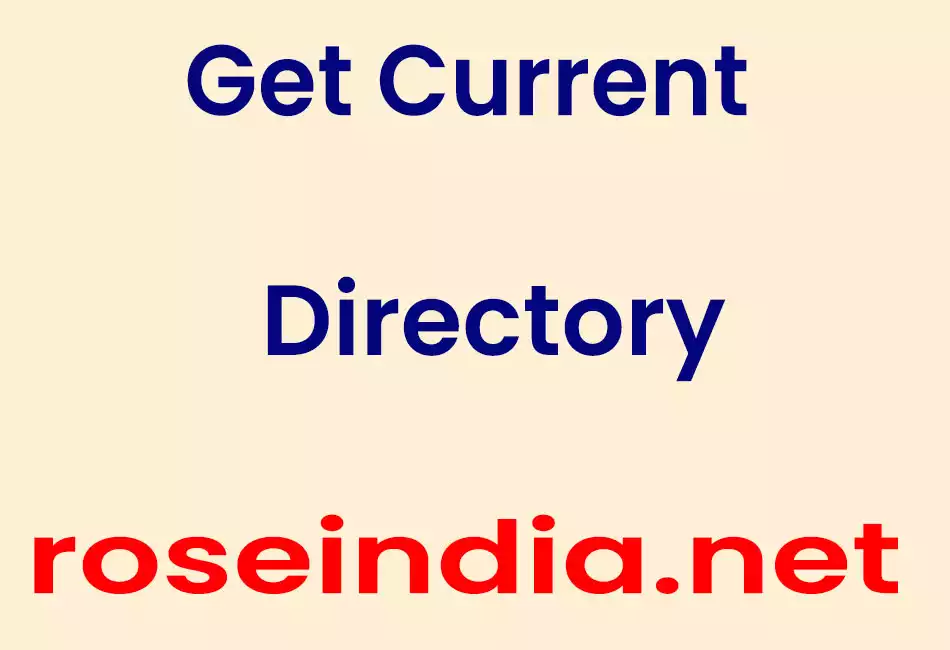 Get Current Directory