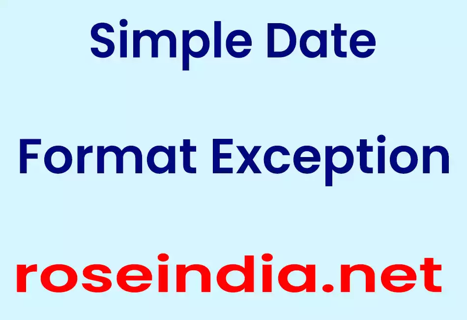 Simple Date Format Exception