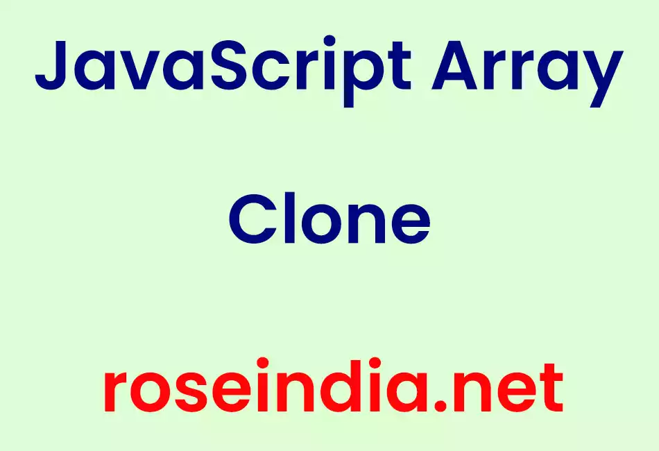 JavaScript Array Clone