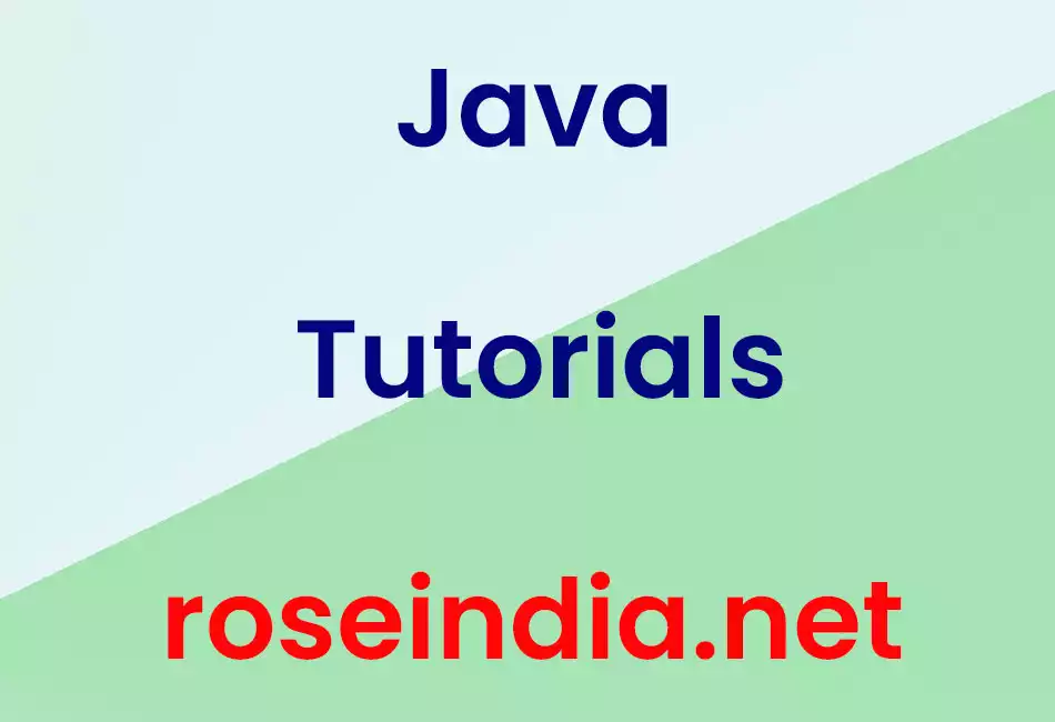 Java: Java Tutorials