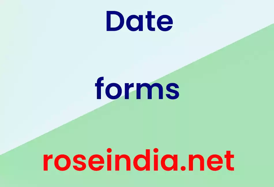 Date forms