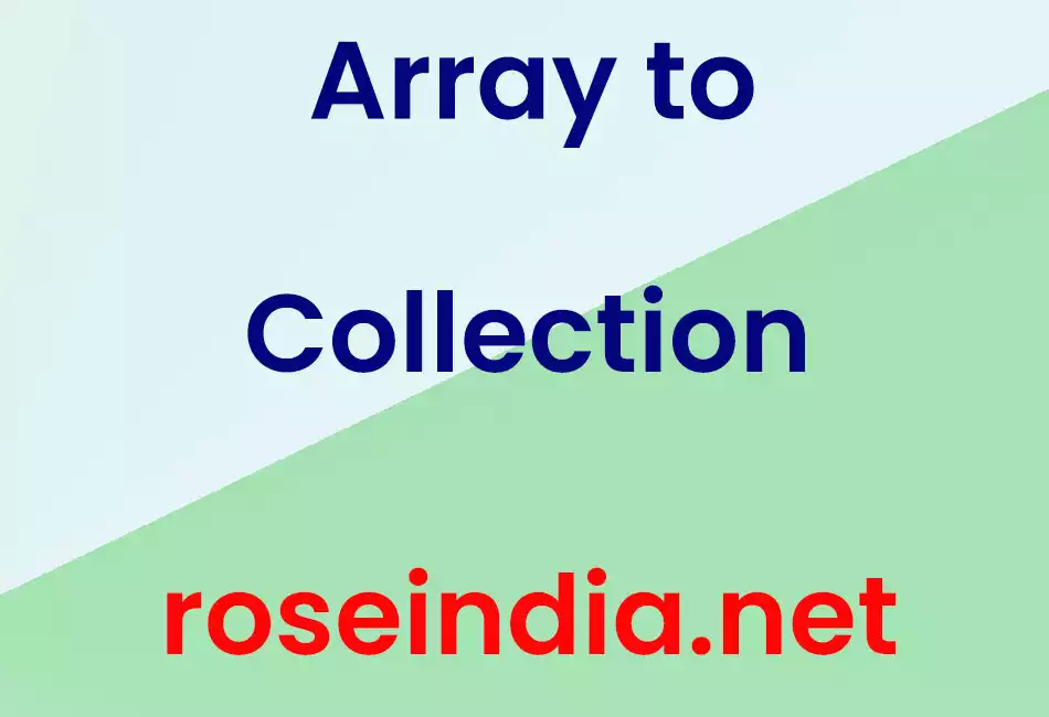 Array to Collection