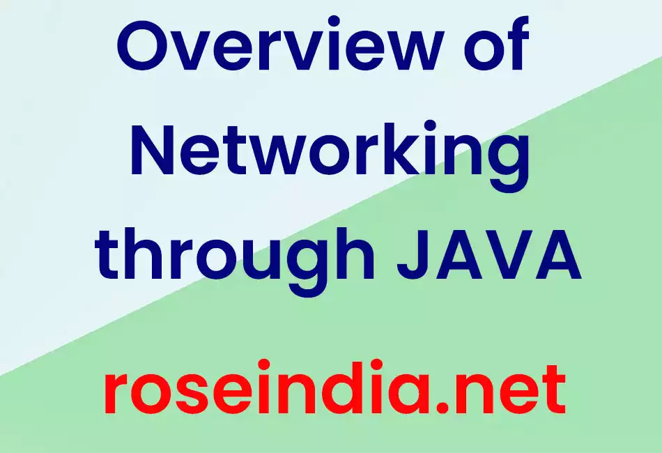 Overview of Networking through JAVA