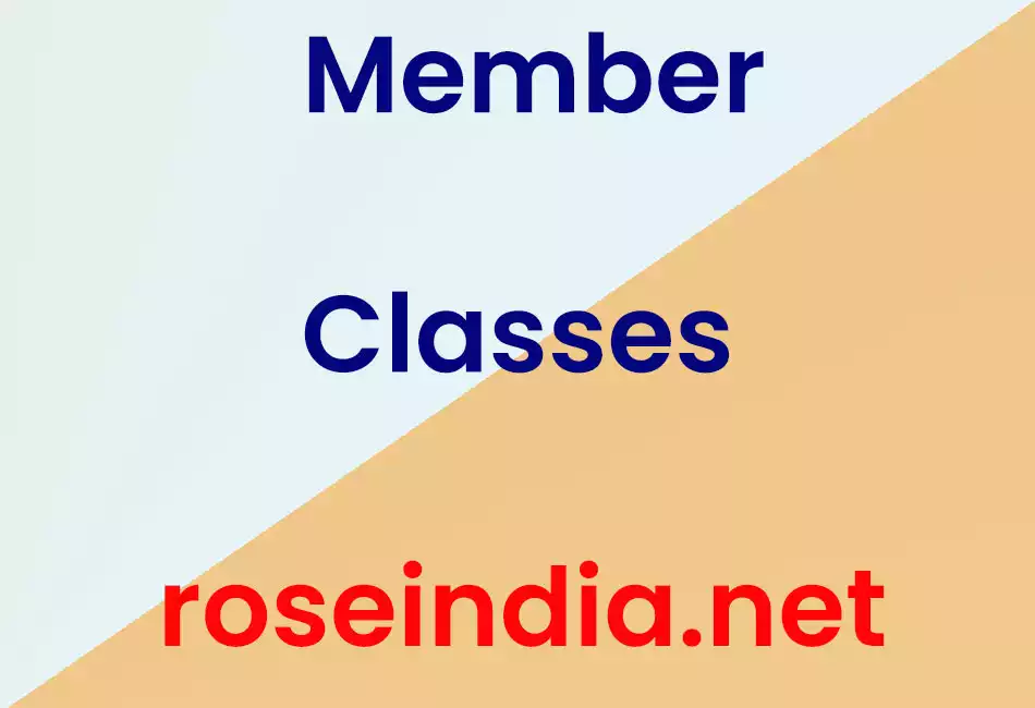 Member Classes