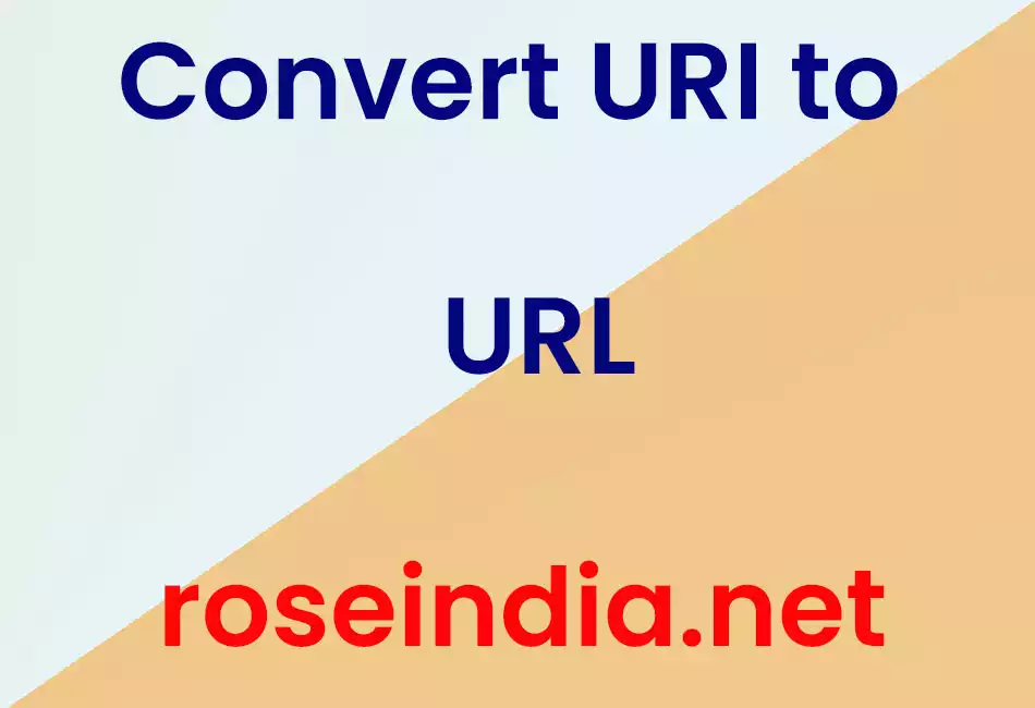 Convert URI to URL