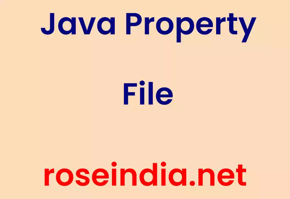 Java Property File