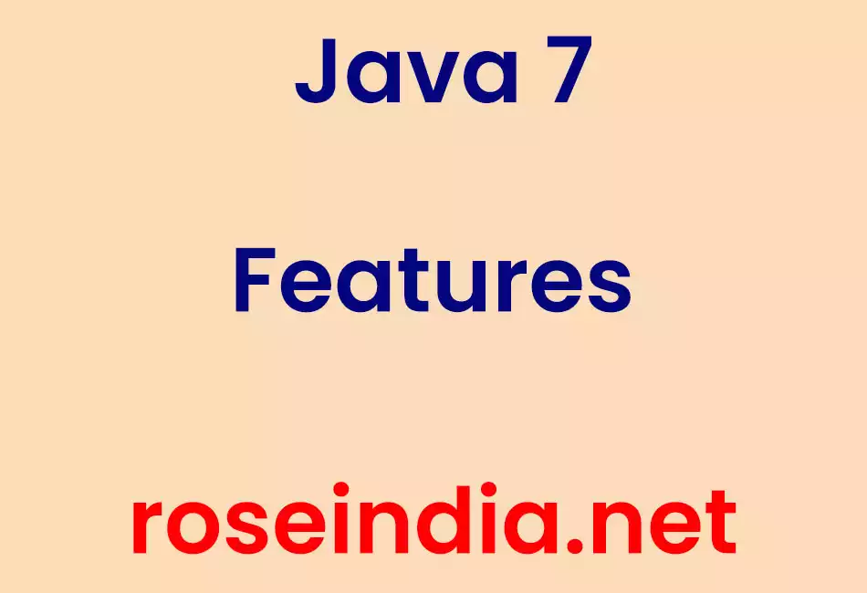 Java 7 Features