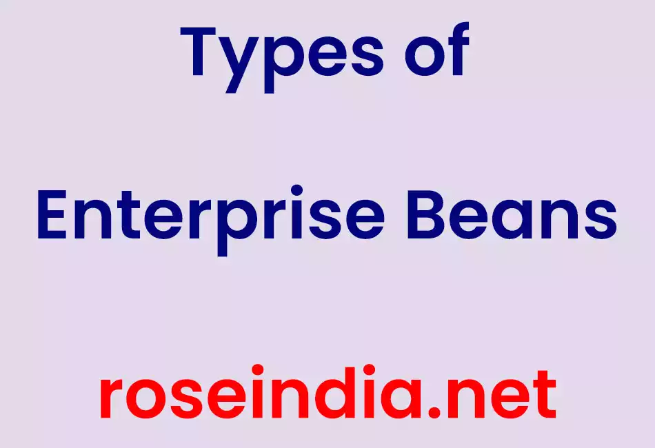 Types of Enterprise Beans