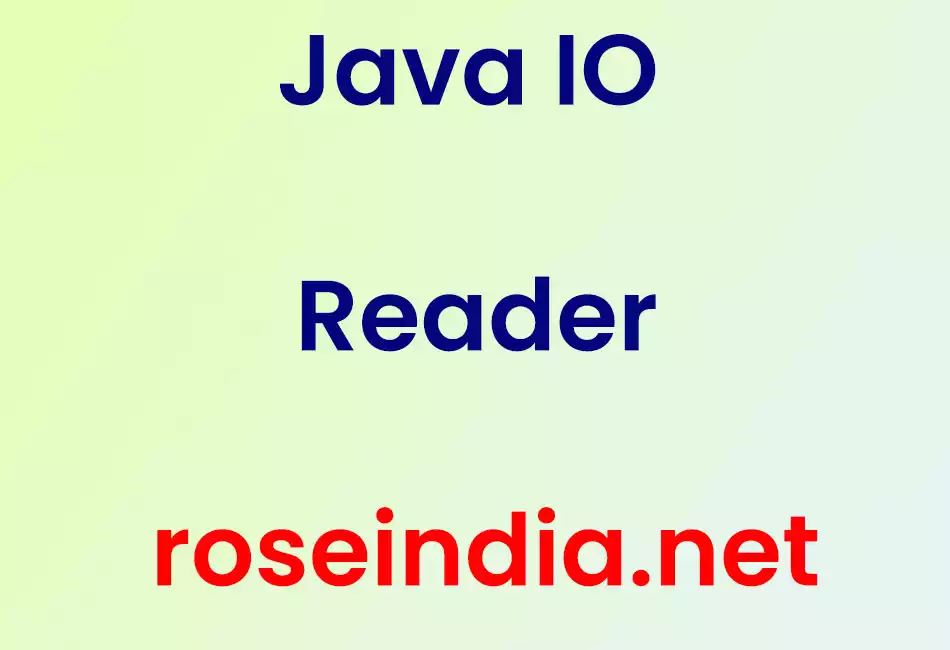 Java IO Reader