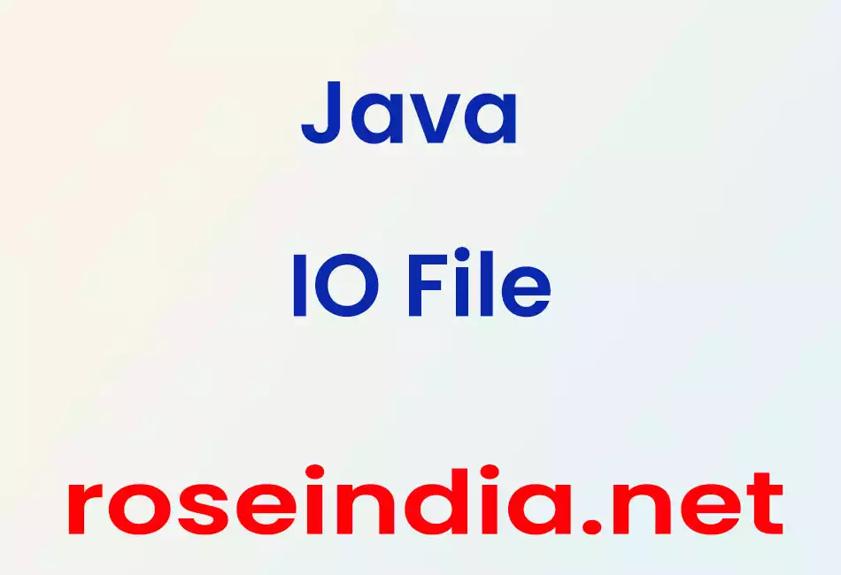 Java IO File
