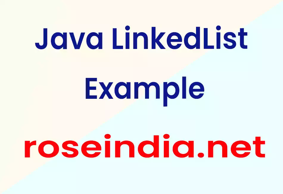 Java LinkedList Example