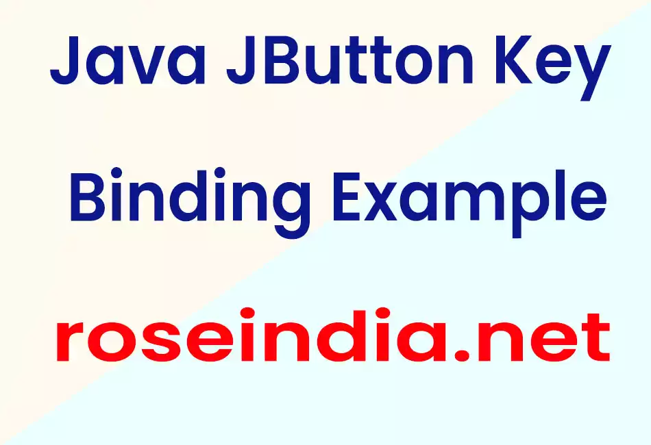 Java JButton Key Binding Example