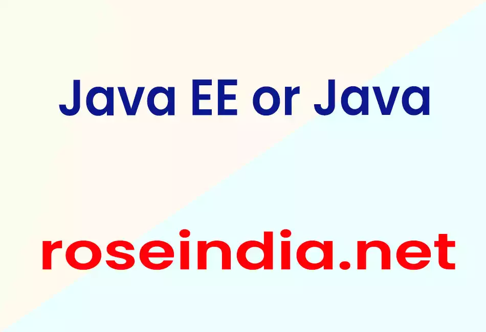 Java EE or Java