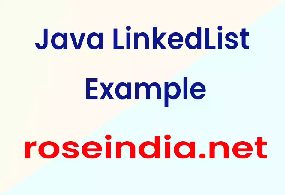 Java LinkedList example
