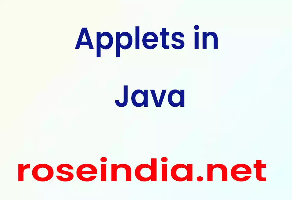 Applets in Java