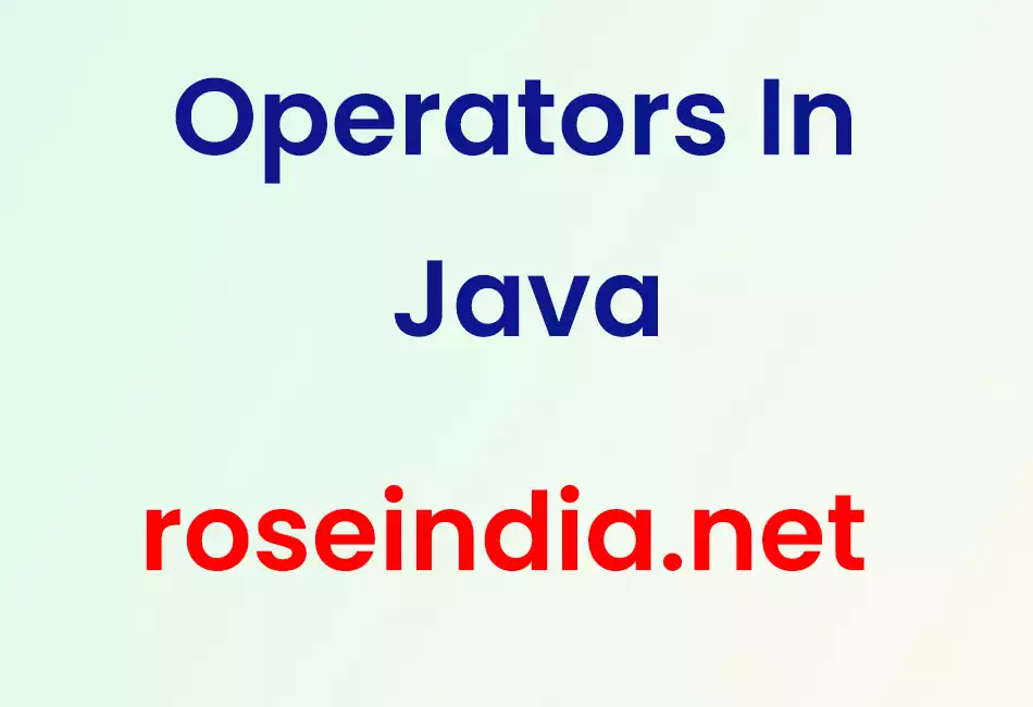 Operators In Java