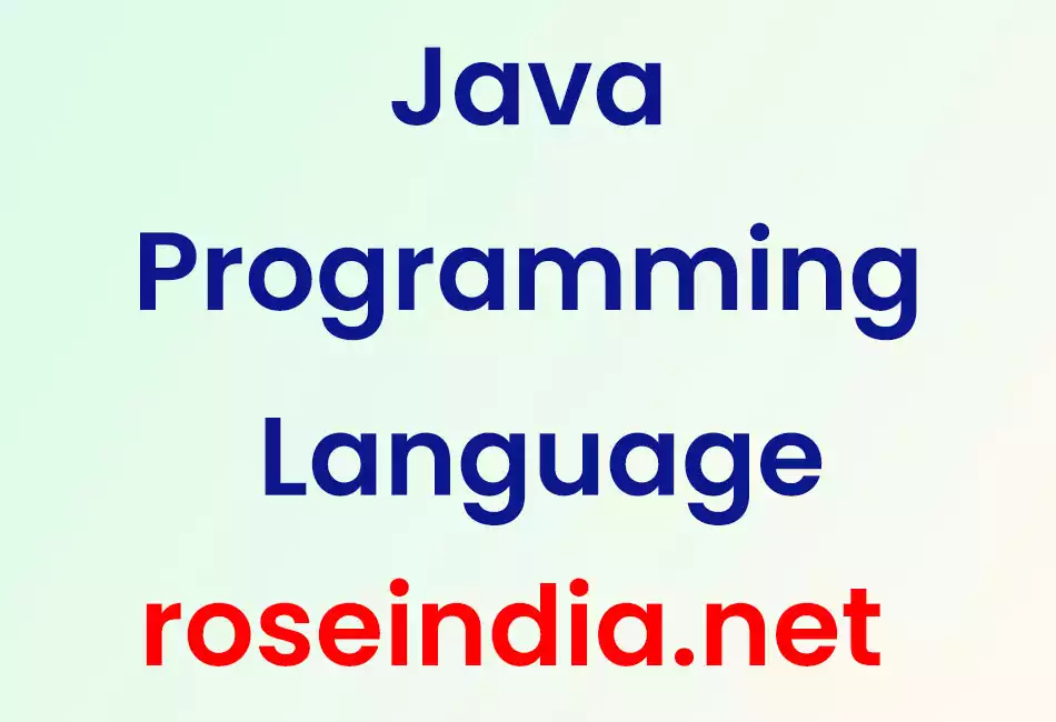 Java Programming Language