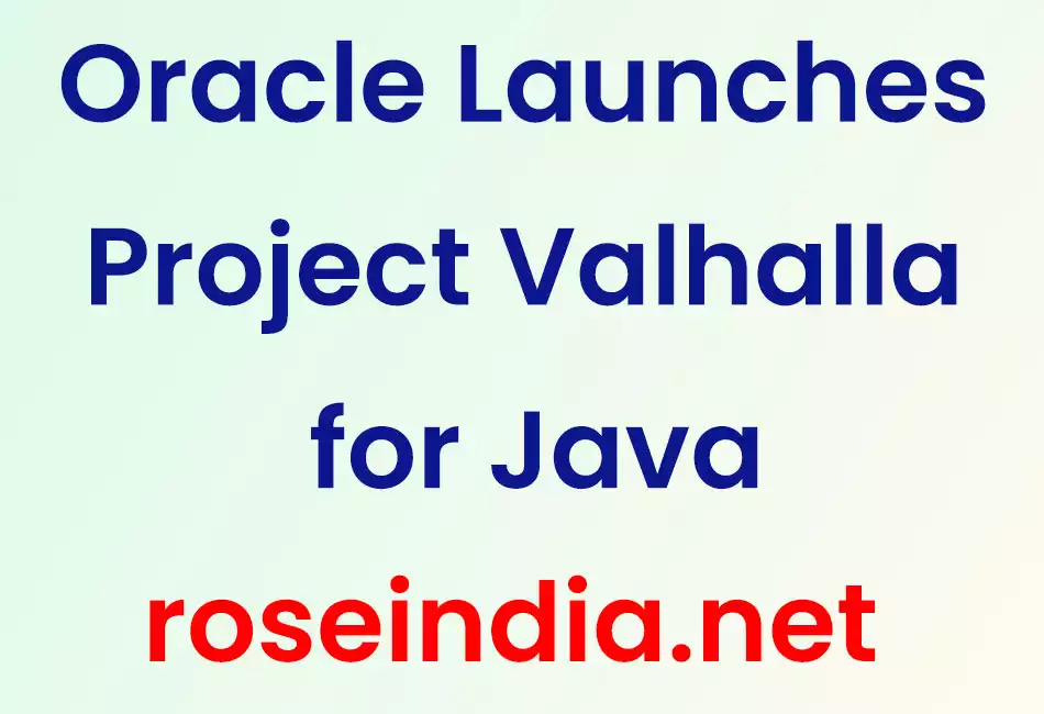 Oracle Launches Project Valhalla for Java