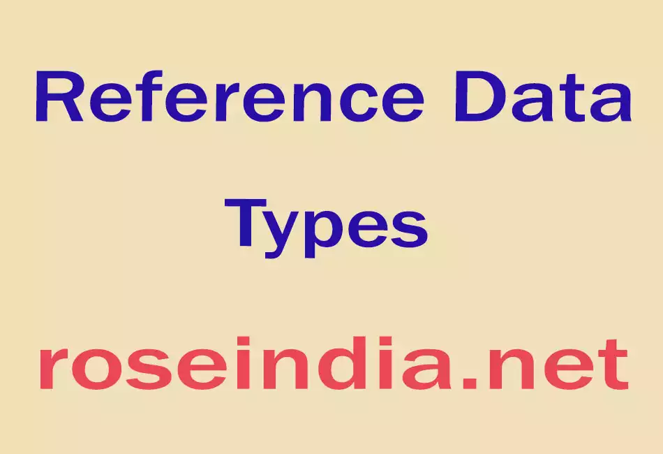 Reference Data Types