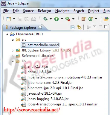 Hibernate 4 Example