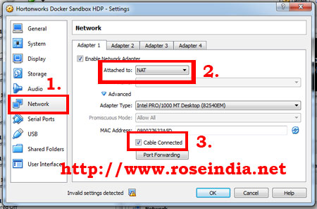 Resolving Hortonworks sandbox connectivity issues detected