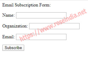 Email Subscription Form